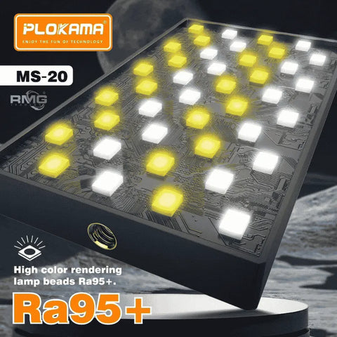 MS-20 Magnetic Light 6W Photography Fill Light – 3 White Shades Rechargeable Portable LED Light