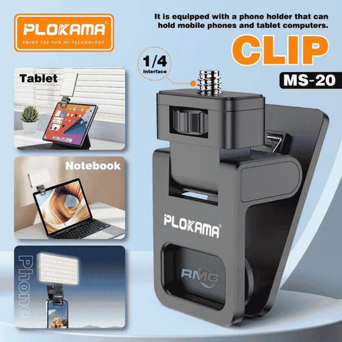 MS-20 Magnetic Light 6W Photography Fill Light – 3 White Shades Rechargeable Portable LED Light