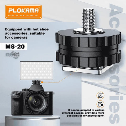 MS-20 Magnetic Light 6W Photography Fill Light – 3 White Shades Rechargeable Portable LED Light