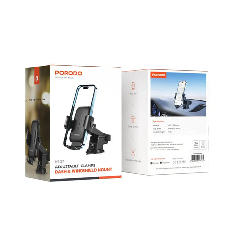 Adjustable Clamps Dash & Windshield Mount