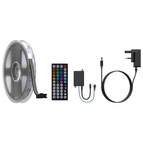 16.4 Ft Sound Reactive RGB Strip Light with 44 Key Remote