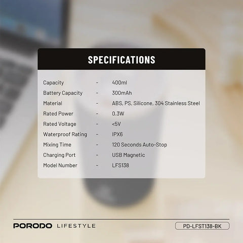 Auto-Stirring Insulated Mug