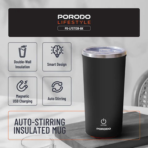 Auto-Stirring Insulated Mug