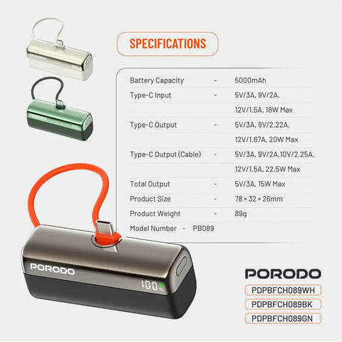Pocket Volt 5K mAh Power Bank