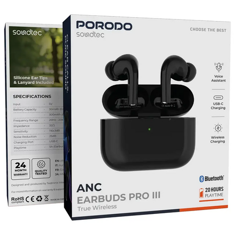 Soundtec ANC True Wireless Earbuds Pro III