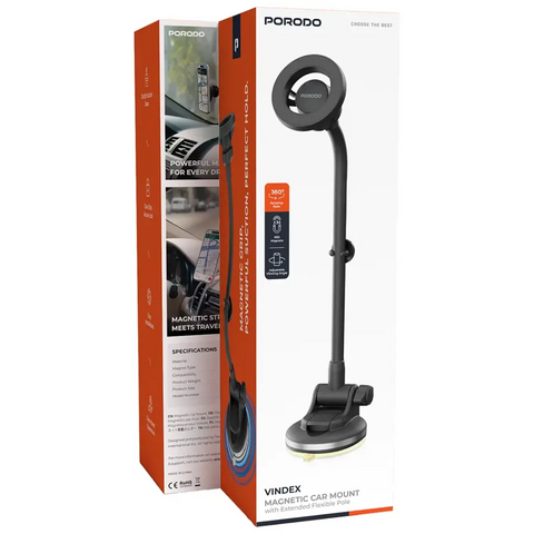 Vindex Magnetic Car Mount with Extended Flexible Pole