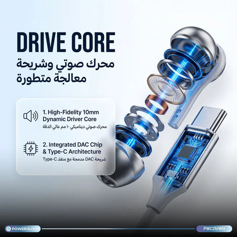 Powerology Lace High-Fidelity Earphones