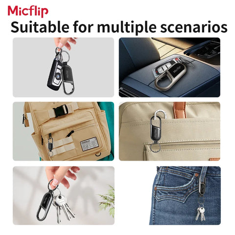 MicFlip Smart Anti-Loss Keychain Tracker