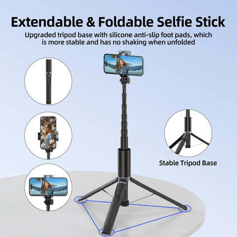 KT-259 Camera Phone Selfie Stick and Mini Tripods with Remote Shutter