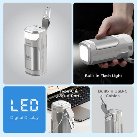 Blupebble Corepod Bolt 100W 20000Mah Powerbank Gray Bp-Cpbolt20000-Gy