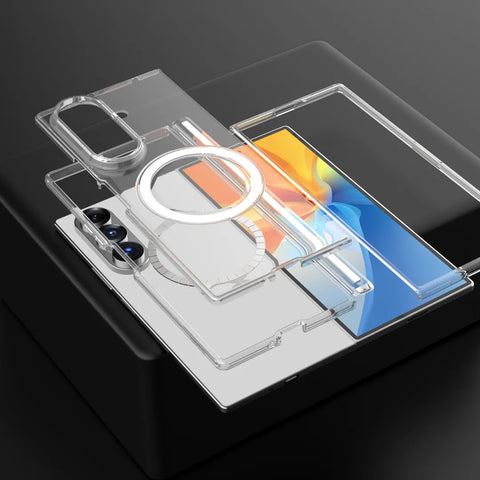Blupebble Samsung Galaxy Fold 8 Ultra Hybrid Mag Case Clear Bp-Smhmfd8U-Cl