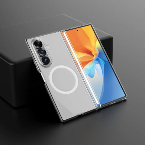 Blupebble Samsung Galaxy Fold 8 Ultra Hybrid Mag Case Clear Bp-Smhmfd8U-Cl