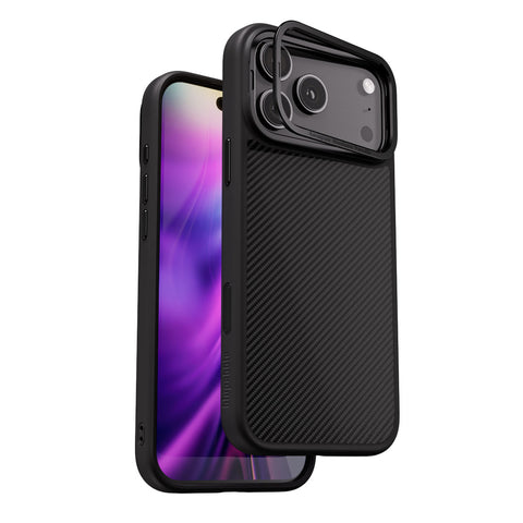 Blupebble Carbon Arma Case With Magsafe For Iphone 17&18 Pro Black Bp-Ipcba17Pro-Bk