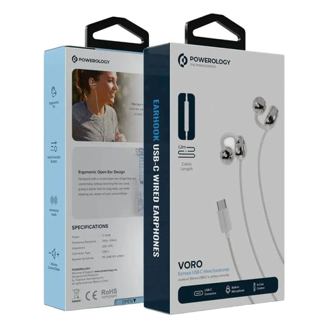 Voro Earhook USB-C Wired Earphones