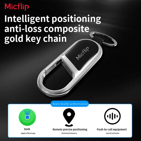 MicFlip Smart Anti-Loss Keychain Tracker