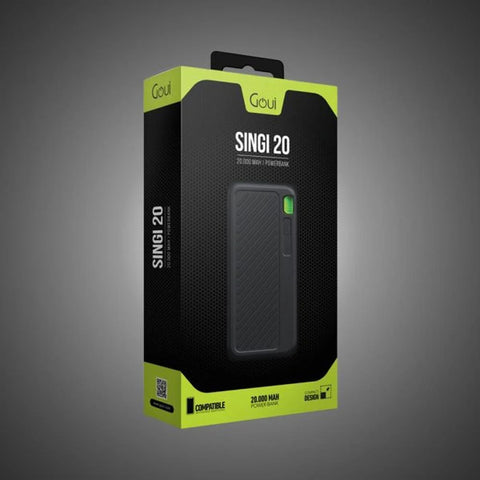 Singi 20 Portable Power Bank (20,000mAh) with cables