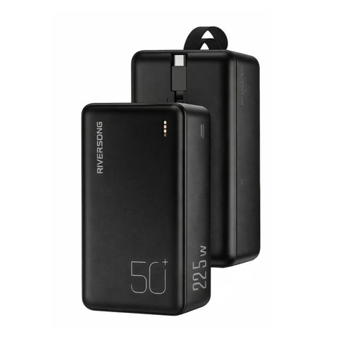 Powerbank Vision 50S 50000mAh Built-In Cable Type-C 22.5W Fast Charge Ultra Slim Design