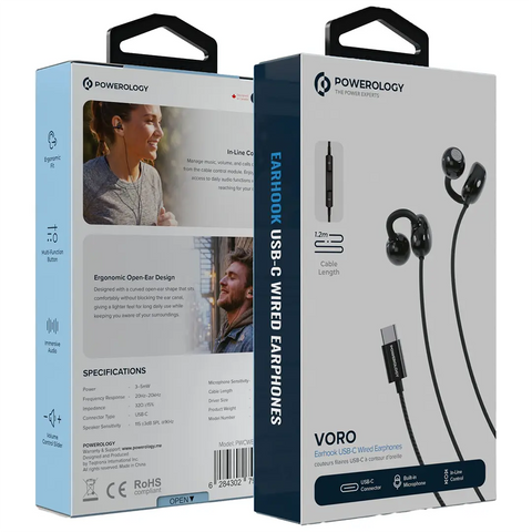 Voro Earhook USB-C Wired Earphones