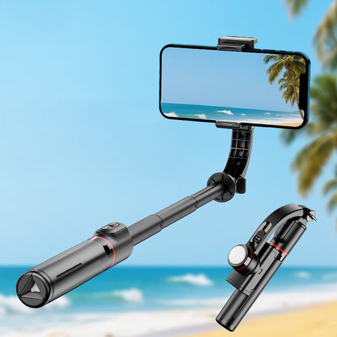 Bluetooth Remote Controlled Telescopic Tripod Selfie Stick with Anti-Shake Function - GD-F06