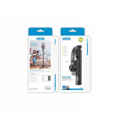 Bluetooth Remote Controlled Telescopic Tripod Selfie Stick with Anti-Shake Function - GD-F06