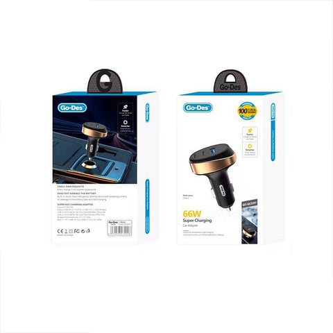 Go-Des GD-QC2207 PD 66W Fast Charging Car Charger