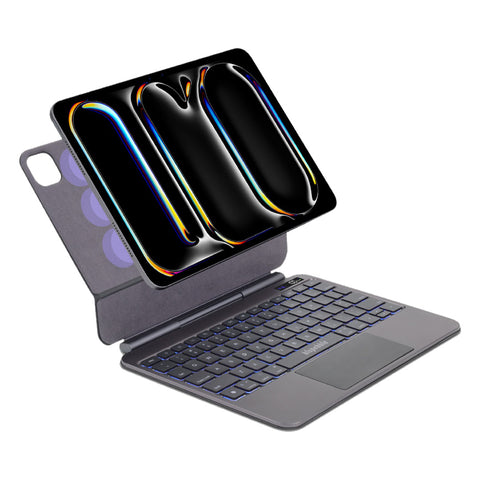 Blupebble Ipad Pro 11 Inch M4 M5 Magic Folio Keyboard With Trackpad Arabic