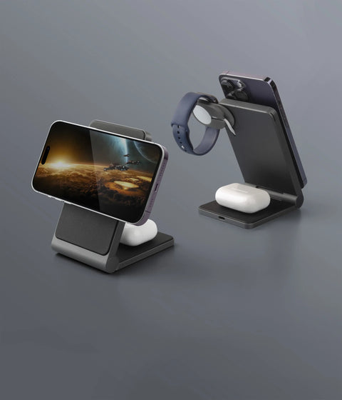 MagTrio | 3-In-1 MagSafe Compatible Wireless Charging Stand