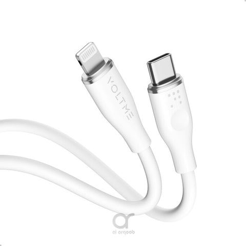 Powerlink Moss Liquid Silicon Cable Type C to Lightning 3A / 1.2M