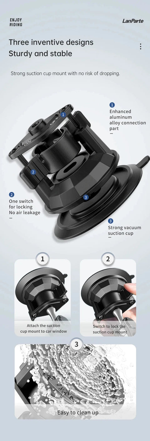 360° Rotation Suction Cup Mount Tablet Holders