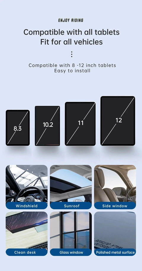360° Rotation Suction Cup Mount Tablet Holders