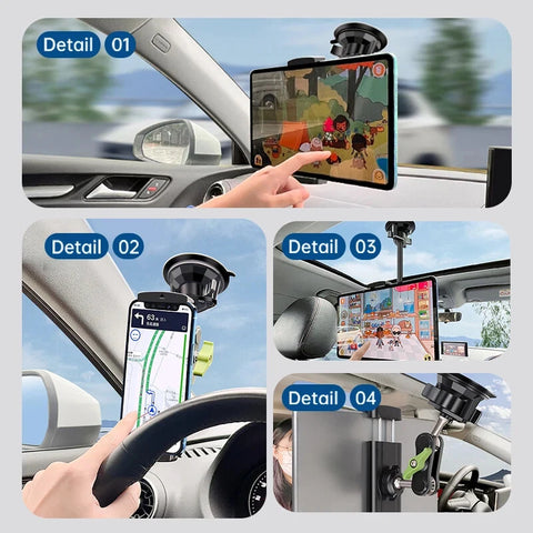 360° Rotation Suction Cup Mount Tablet Holders