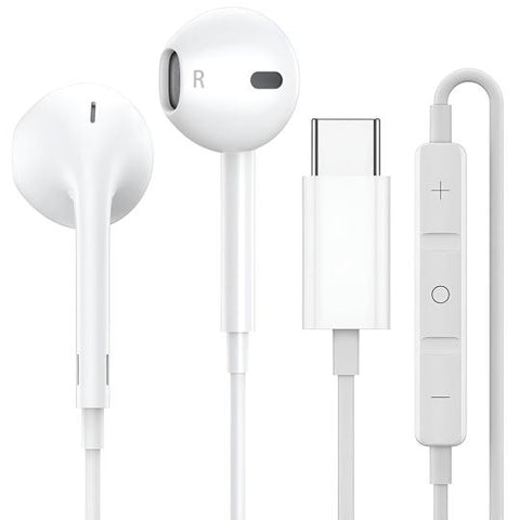 Wired Type C Earphones with Microphone