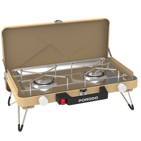 Dual Burner Foldable Camping Stove