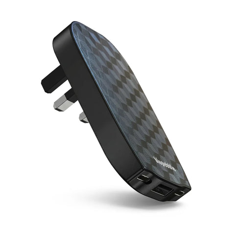 Blupebble Powercore 65 65W Gan Fast Charger With 2 Usb-C And 1 Usb-A Ports Black Bp-Pd65Ganuk-Bk